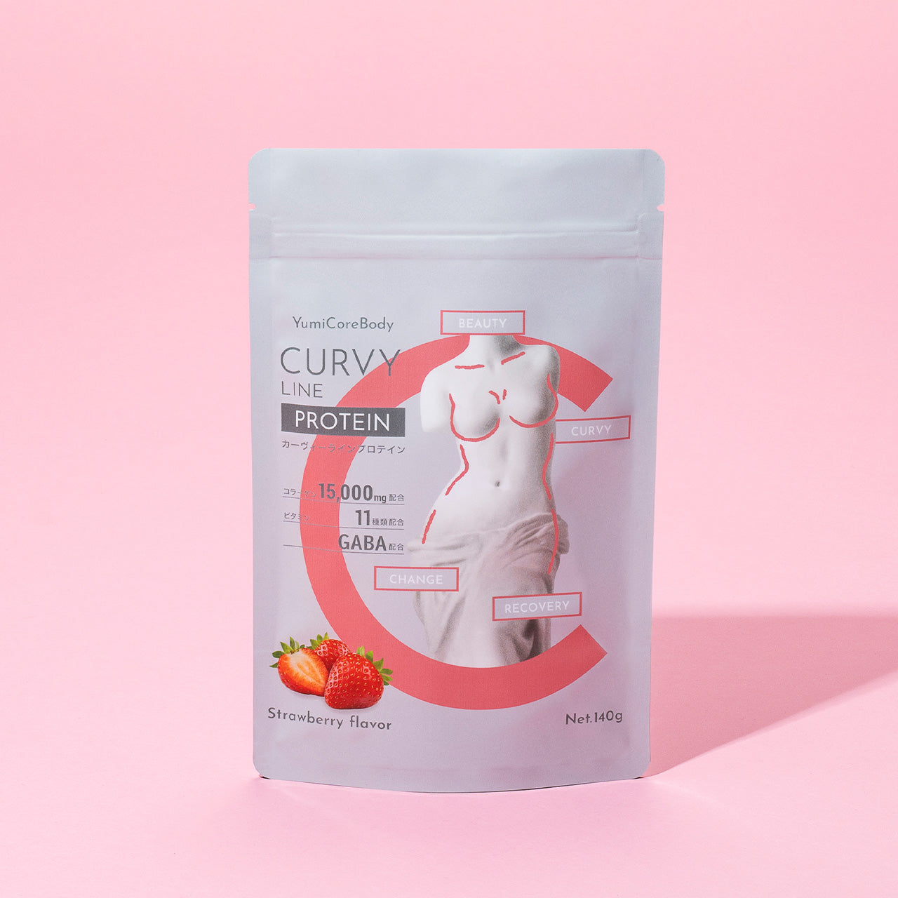 CURVY LINE PROTEIN 140g(ストロベリー)