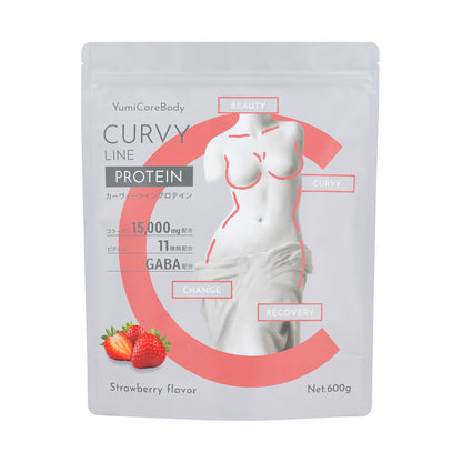【定期購入】CURVY LINE PROTEIN ストロベリー 600g