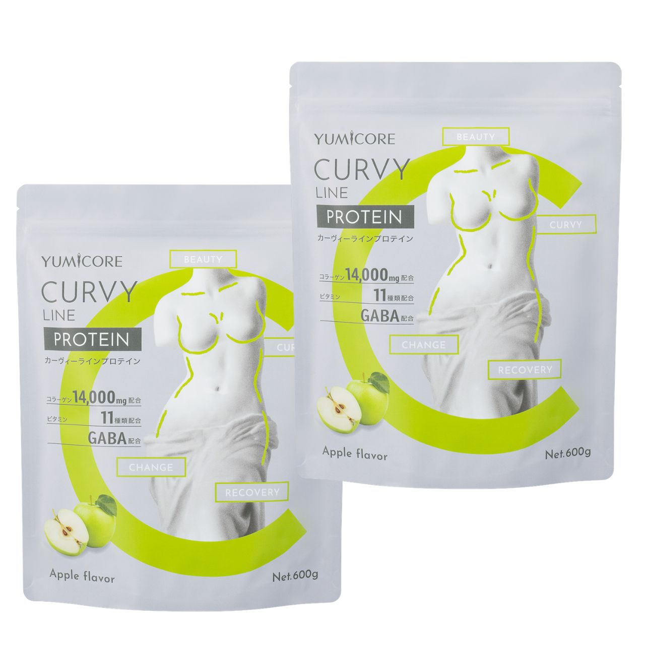 【定期便】CURVY LINE PROTEIN 600g×2袋セット