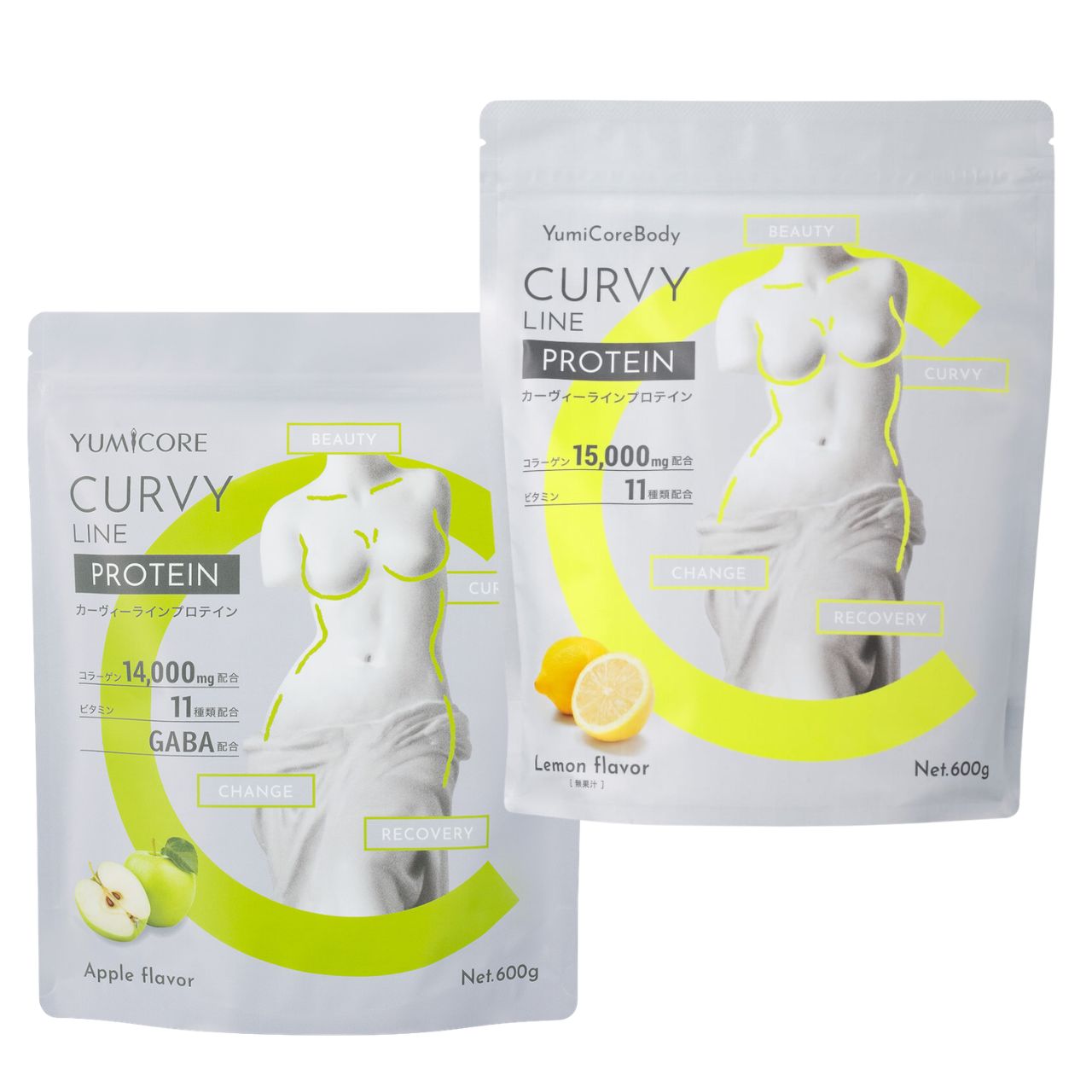 【定期便】CURVY LINE PROTEIN 600g×2袋セット