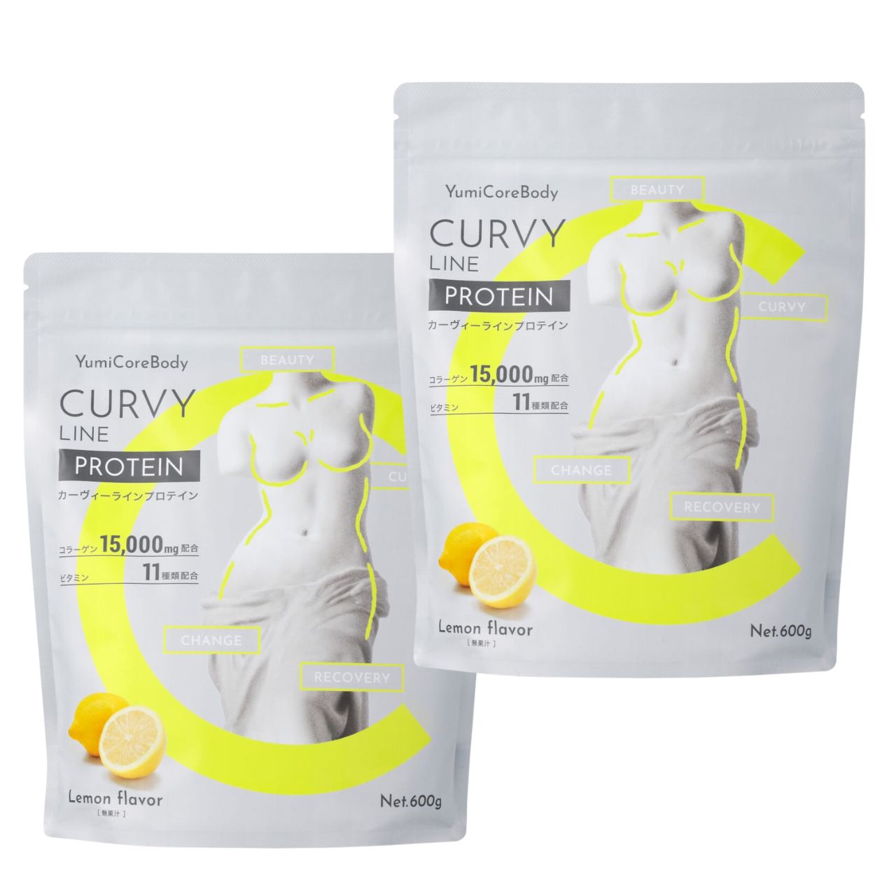 【定期便】CURVY LINE PROTEIN 600g×2袋セット
