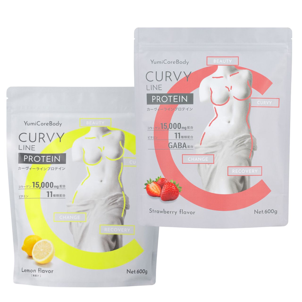 【定期便】CURVY LINE PROTEIN 600g×2袋セット