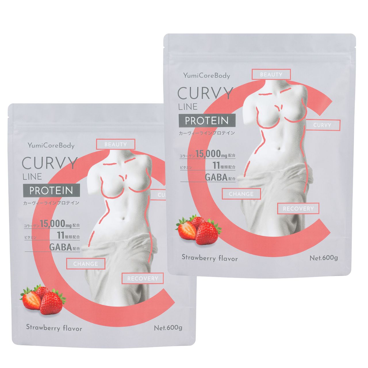 【定期便】CURVY LINE PROTEIN 600g×2袋セット